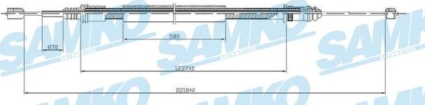 Samko C0704B - Cavo comando, Freno stazionamento autozon.pro