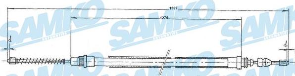 Samko C0724B - Cavo comando, Freno stazionamento autozon.pro