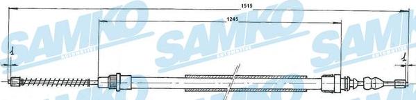 Samko C0726B - Cavo comando, Freno stazionamento autozon.pro