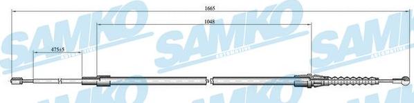 Samko C1444B - Cavo comando, Freno stazionamento autozon.pro