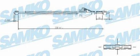 Samko C1692B - Cavo comando, Freno stazionamento autozon.pro