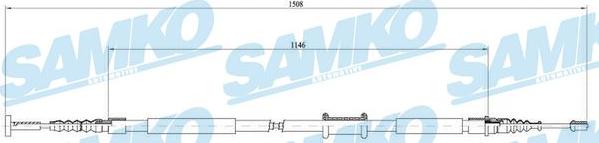 Samko C1659B - Cavo comando, Freno stazionamento autozon.pro