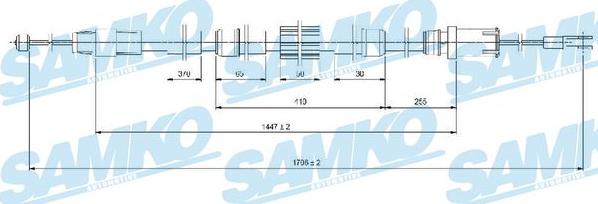 Samko C1654B - Cavo comando, Freno stazionamento autozon.pro