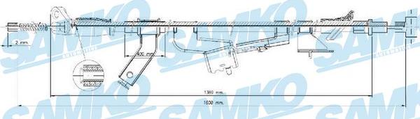 Samko C1667B - Cavo comando, Freno stazionamento autozon.pro