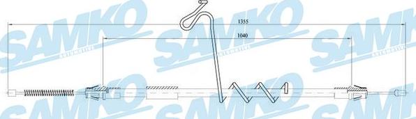 Samko C1616B - Cavo comando, Freno stazionamento autozon.pro