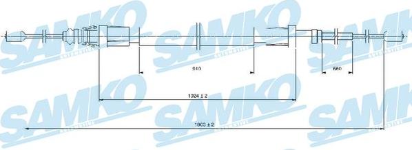 Samko C1685B - Cavo comando, Freno stazionamento autozon.pro