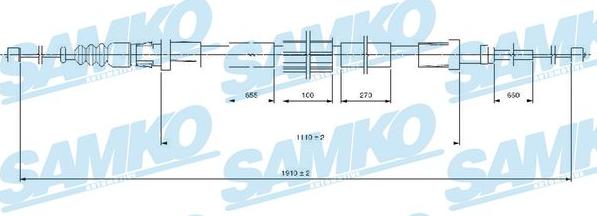 Samko C1687B - Cavo comando, Freno stazionamento autozon.pro