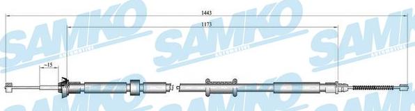 Samko C1085B - Cavo comando, Freno stazionamento autozon.pro