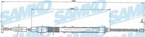 Samko C1241B - Cavo comando, Freno stazionamento autozon.pro