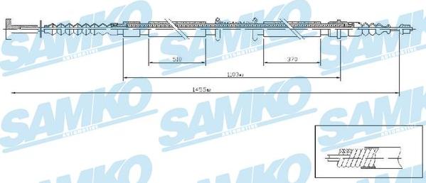 Samko C1238B - Cavo comando, Freno stazionamento autozon.pro