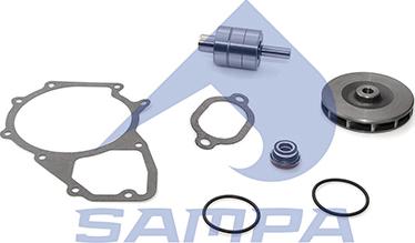 Sampa 010.855 - Kit riparazione, Pompa acqua autozon.pro