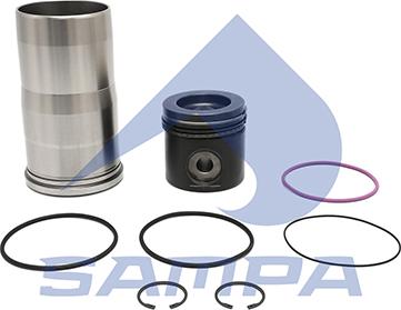 Sampa 038.488 - Kit riparazione, Pistone / Canna cilindro autozon.pro