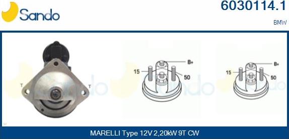 Sando 6030114.1 - Motorino d'avviamento autozon.pro