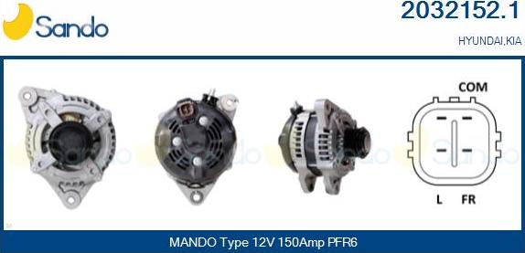 Sando 2032152.1 - Alternatore autozon.pro