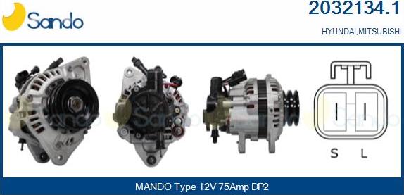 Sando 2032134.1 - Alternatore autozon.pro