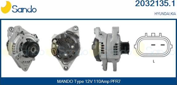 Sando 2032135.1 - Alternatore autozon.pro