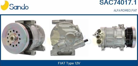 Sando SAC74017.1 - Compressore, Climatizzatore autozon.pro