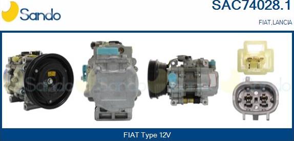 Sando SAC74028.1 - Compressore, Climatizzatore autozon.pro