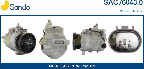 Sando SAC76043.0 - Compressore, Climatizzatore autozon.pro