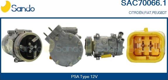 Sando SAC70066.1 - Compressore, Climatizzatore autozon.pro