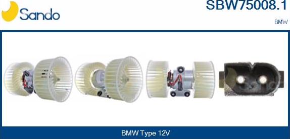 Sando SBW75008.1 - Ventilatore abitacolo autozon.pro