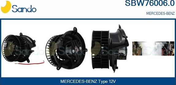 Sando SBW76006.0 - Ventilatore abitacolo autozon.pro