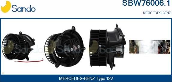 Sando SBW76006.1 - Ventilatore abitacolo autozon.pro