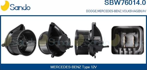 Sando SBW76014.0 - Ventilatore abitacolo autozon.pro