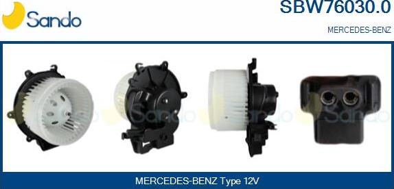 Sando SBW76030.0 - Ventilatore abitacolo autozon.pro