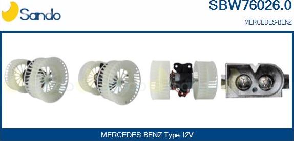 Sando SBW76026.0 - Ventilatore abitacolo autozon.pro