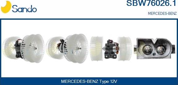 Sando SBW76026.1 - Ventilatore abitacolo autozon.pro