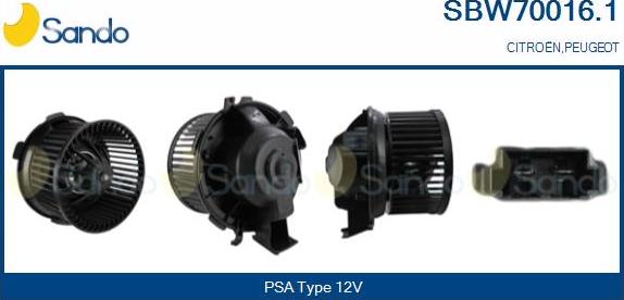 Sando SBW70016.1 - Ventilatore abitacolo autozon.pro