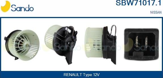 Sando SBW71017.1 - Ventilatore abitacolo autozon.pro