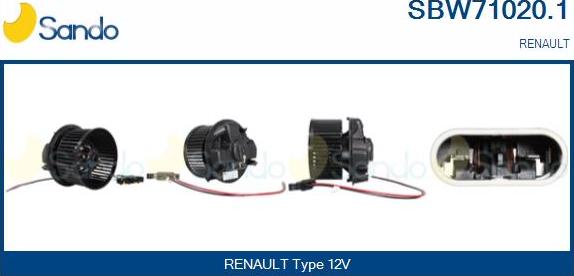 Sando SBW71020.1 - Ventilatore abitacolo autozon.pro