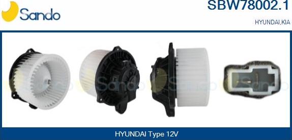 Sando SBW78002.1 - Ventilatore abitacolo autozon.pro