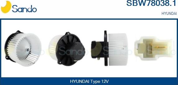 Sando SBW78038.1 - Ventilatore abitacolo autozon.pro