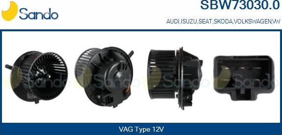 Sando SBW73030.0 - Ventilatore abitacolo autozon.pro