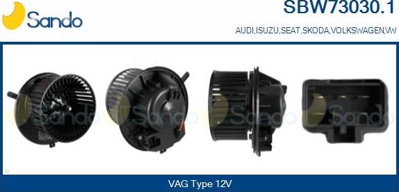 Sando SBW73030.1 - Ventilatore abitacolo autozon.pro