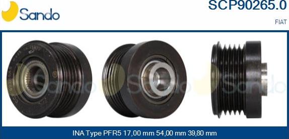 Sando SCP90265.0 - Puleggia cinghia, Alternatore autozon.pro