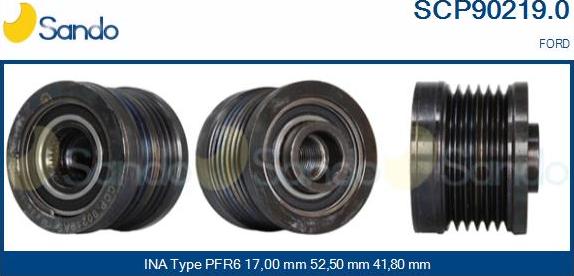 Sando SCP90219.0 - Puleggia cinghia, Alternatore autozon.pro