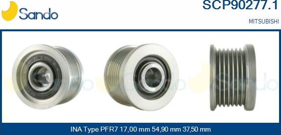 Sando SCP90277.1 - Puleggia cinghia, Alternatore autozon.pro