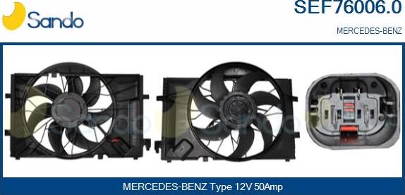 Sando SEF76006.0 - Elettromotore, Ventola radiatore autozon.pro