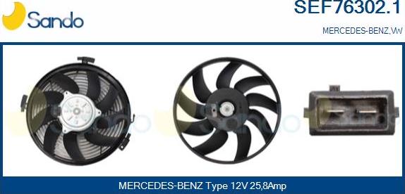 Sando SEF76302.1 - Ventola, Raffreddamento motore autozon.pro