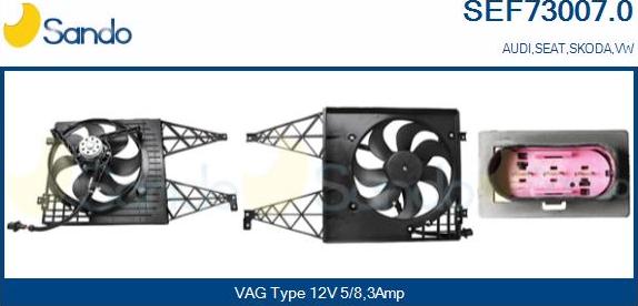 Sando SEF73007.0 - Elettromotore, Ventola radiatore autozon.pro