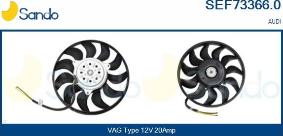 Sando SEF73366.0 - Ventola, Raffreddamento motore autozon.pro