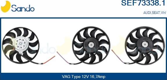 Sando SEF73338.1 - Ventola, Raffreddamento motore autozon.pro