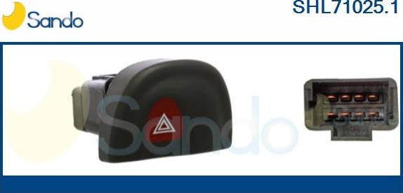 Sando SHL71025.1 - Interruttore, Lampeggiatore d'emergenza autozon.pro