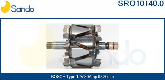 Sando SRO10140.0 - Rotore, Alternatore autozon.pro