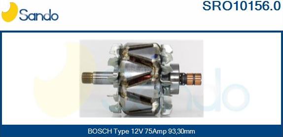 Sando SRO10156.0 - Rotore, Alternatore autozon.pro