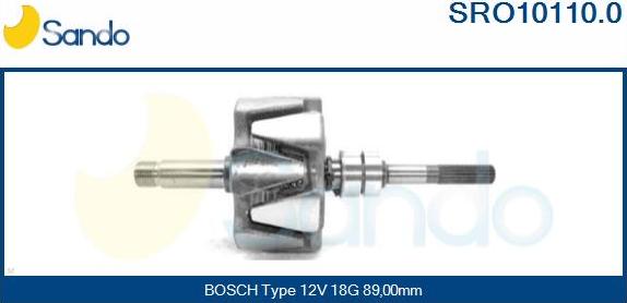 Sando SRO10110.0 - Rotore, Alternatore autozon.pro